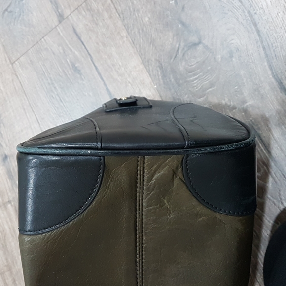 MAYLE Olive & Black Leather Speedy Bag - Picture 7 of 10